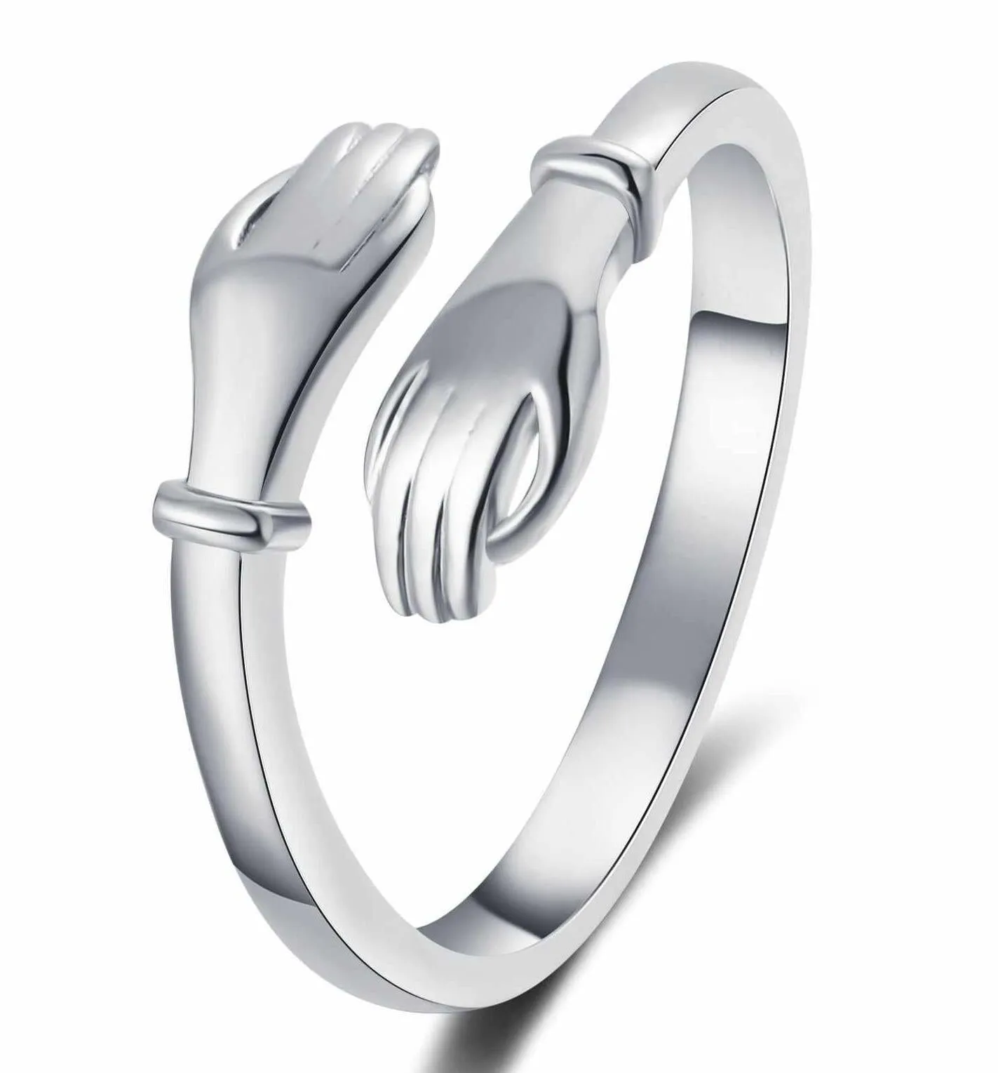 Adjustable Two Side Open Hand Finger Ring For Women's (Free Size)