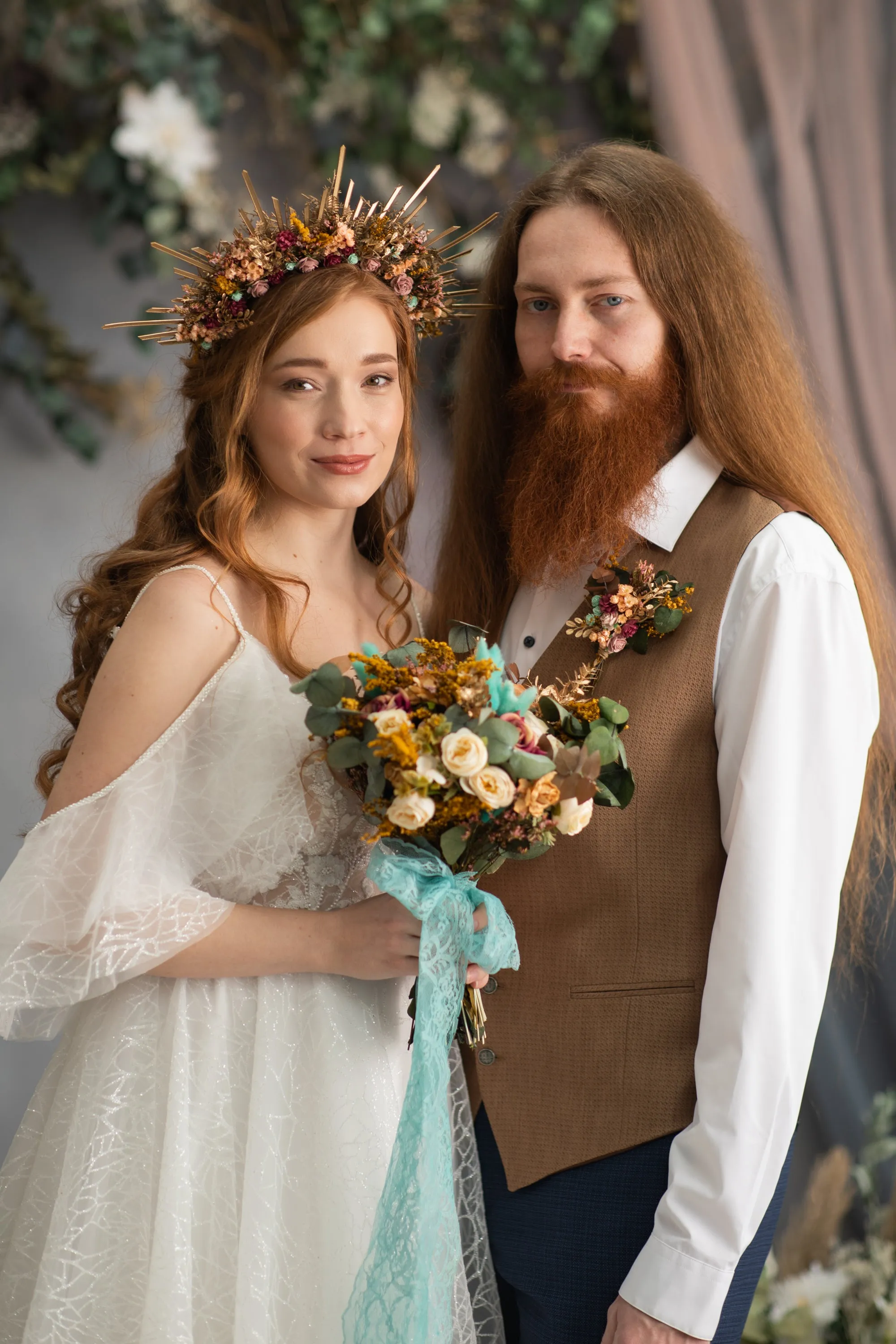 Autumn flower boutonniere