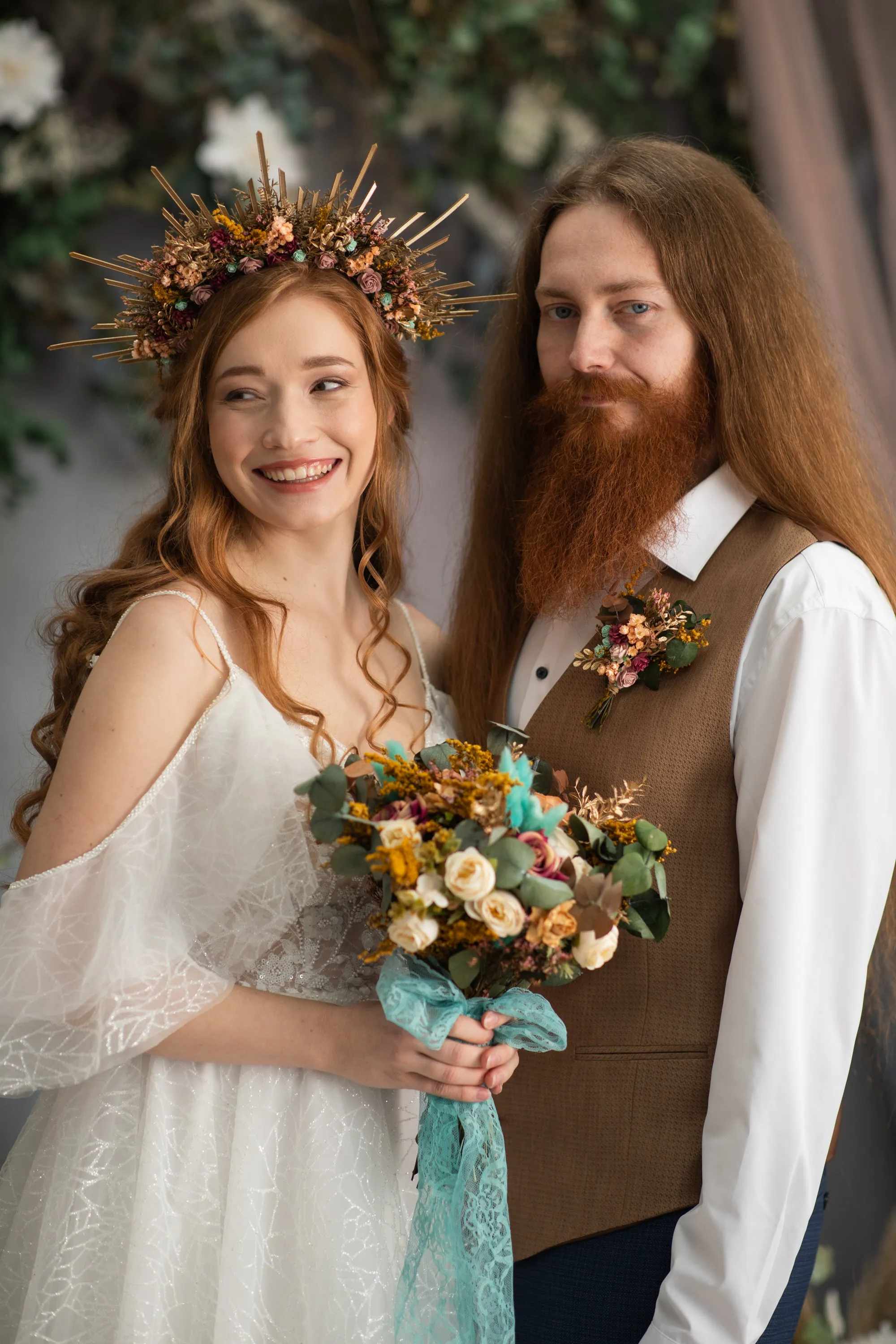 Autumn flower boutonniere