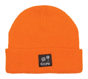 Autumn Simple Label Beanie - Orange