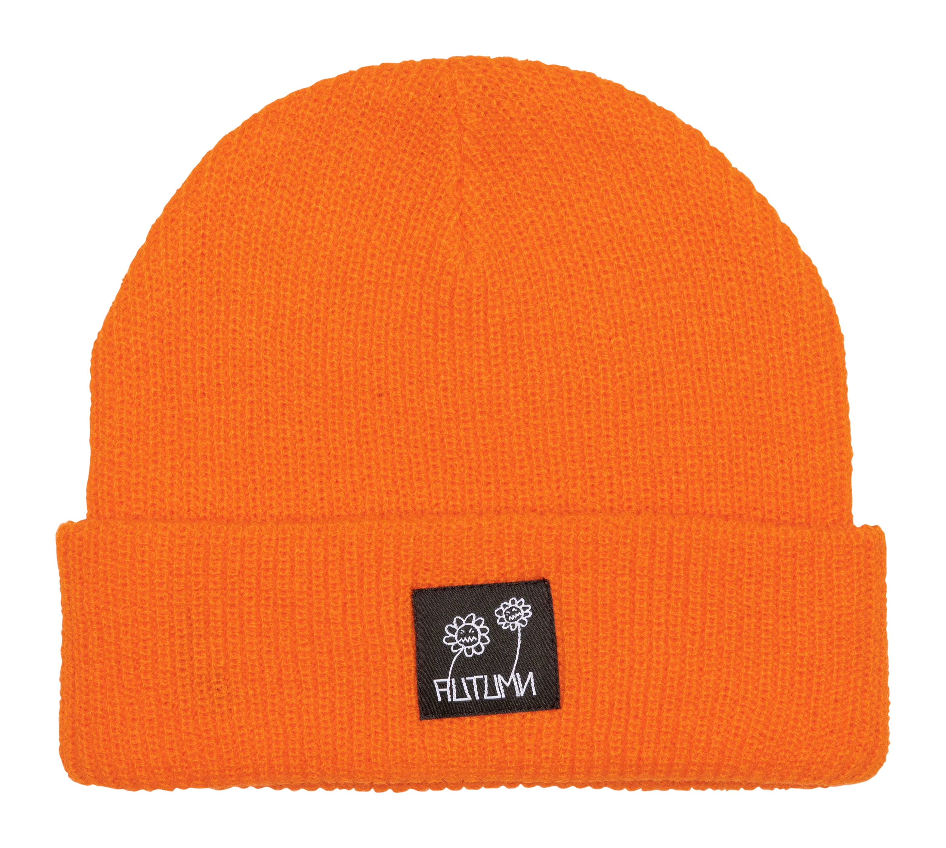 Autumn Simple Label Beanie - Orange