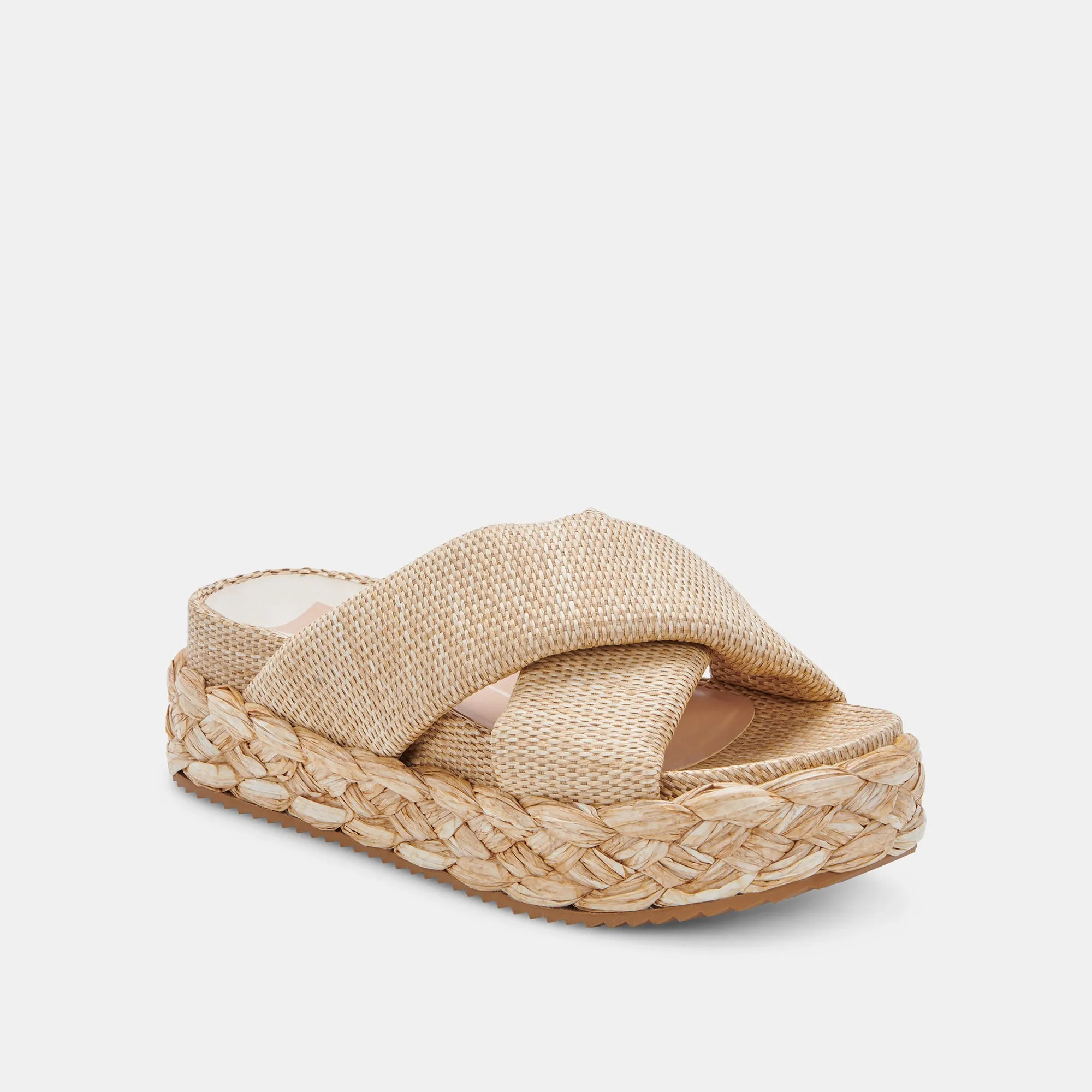 BLUME SANDALS LT NATURAL RAFFIA