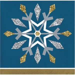 Bulk Whimsical Winter Paper Beverage Napkin (Case of 192)