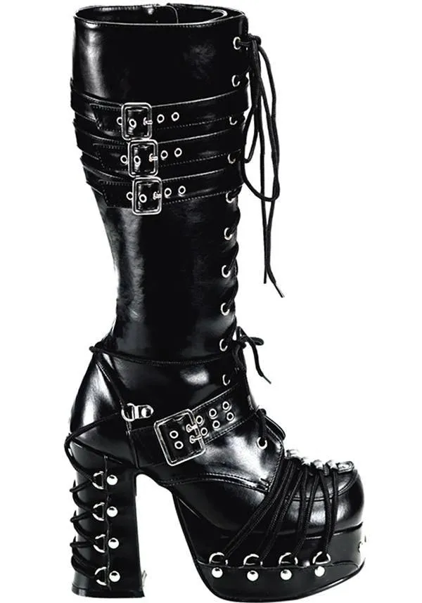 CHARADE-206 [Black] | PLATFORM BOOTS [PREORDER]