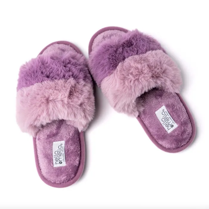 Cotton Candy Puff Slippers