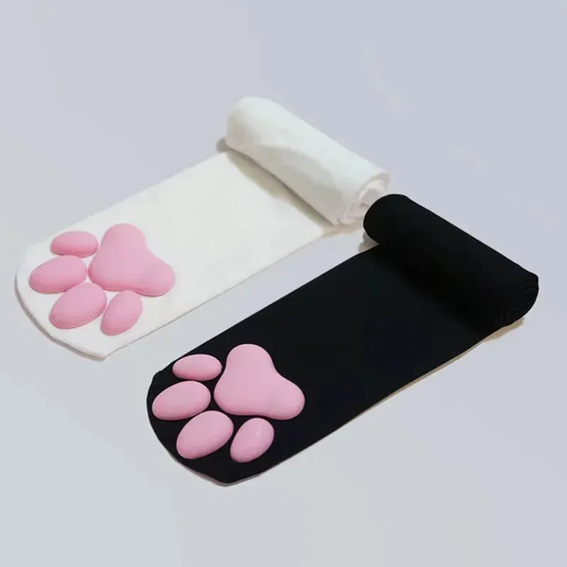 DaiShana Women High Socks Harajuku Stockings Lingerie 3D Cat