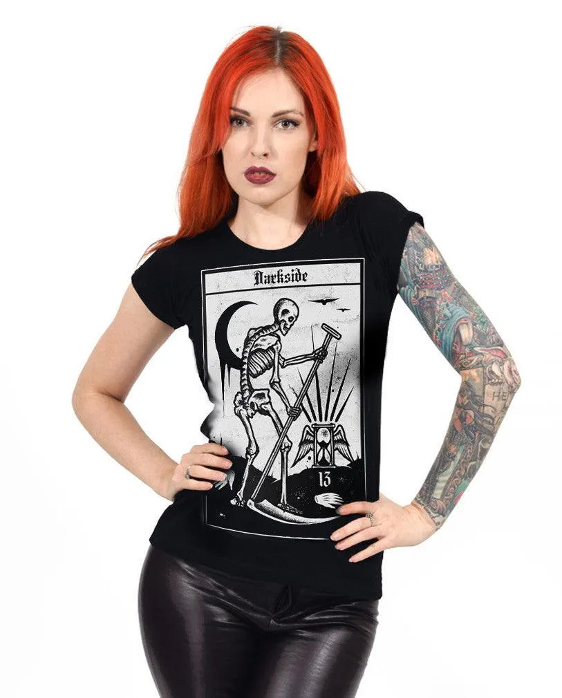 Darkside - DEATH TAROT - Women's Capsleeve T-Shirt - Black