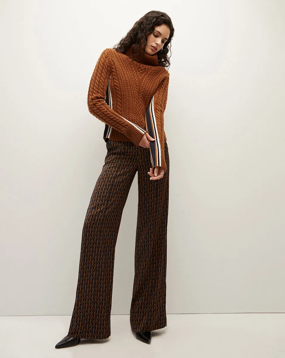 Edia Stirrup-Print Pant