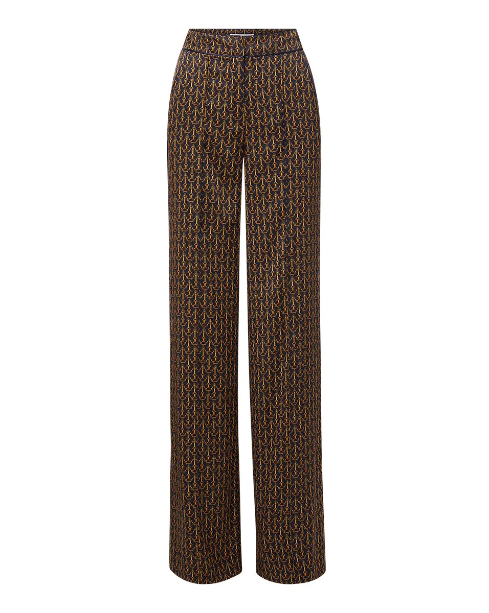 Edia Stirrup-Print Pant