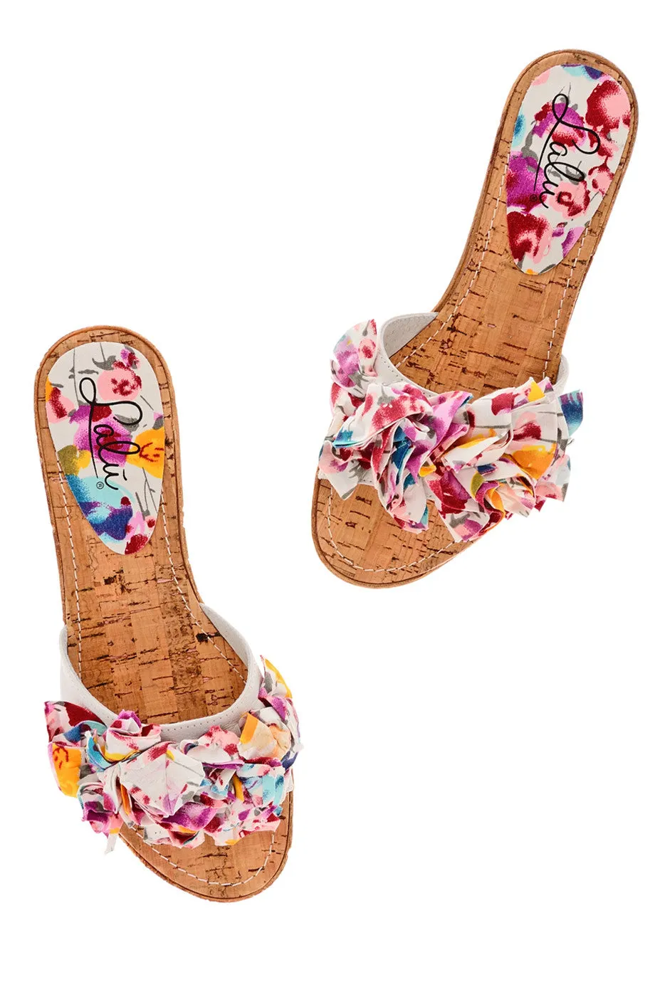 ESTHER Floral Platform Sandals