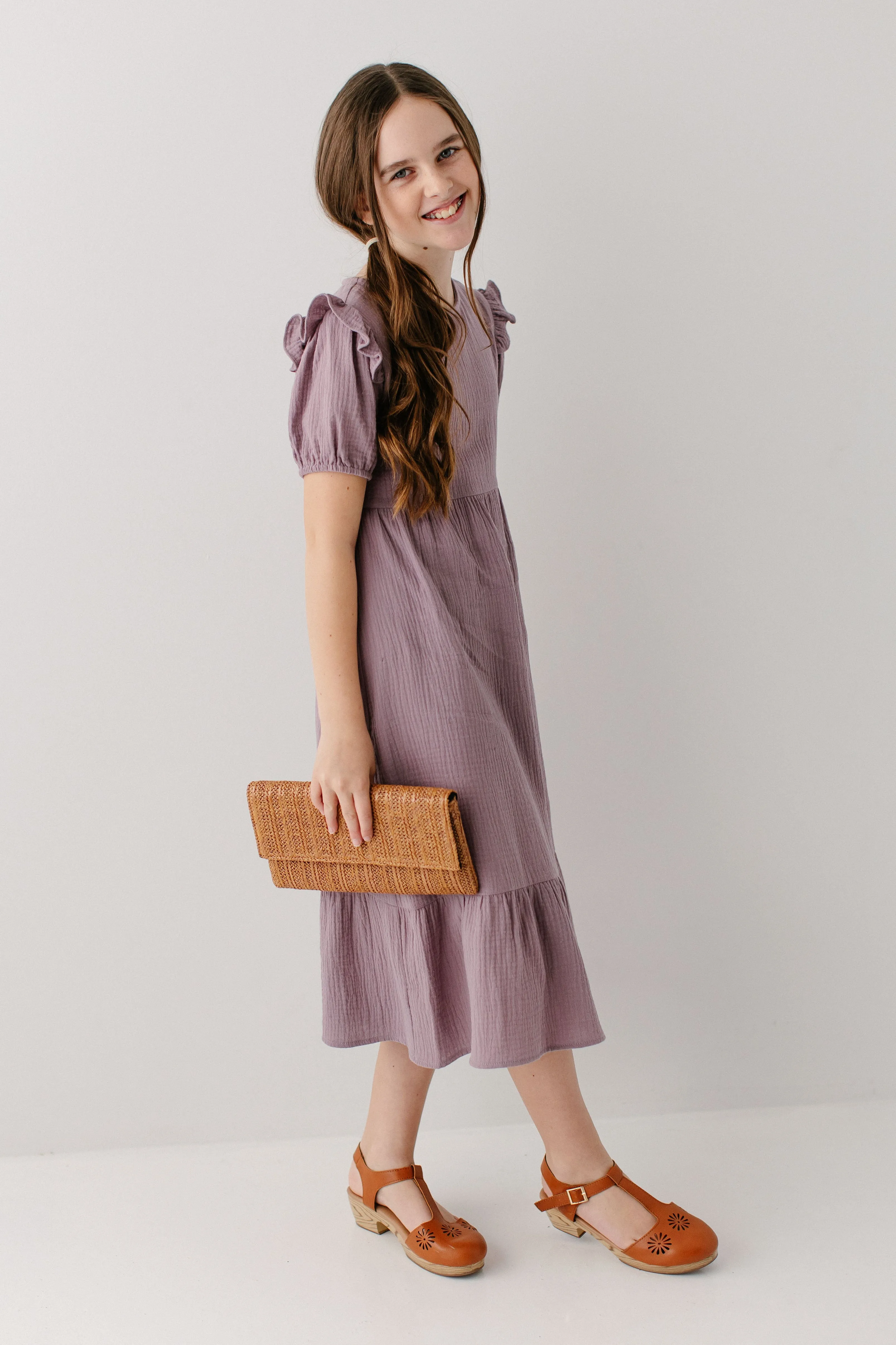 'Evyona' Girl Cotton Gauze Dress