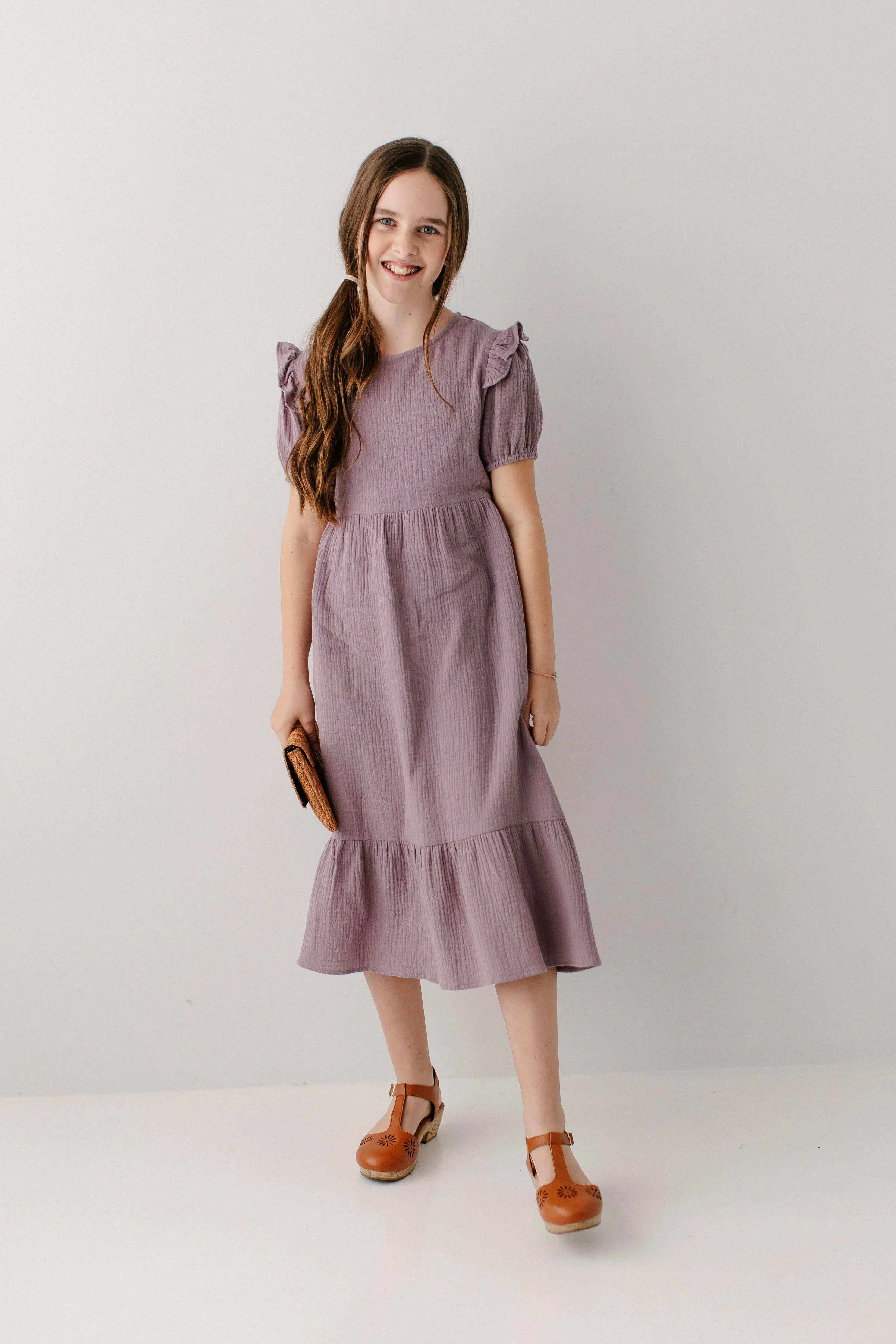 'Evyona' Girl Cotton Gauze Dress