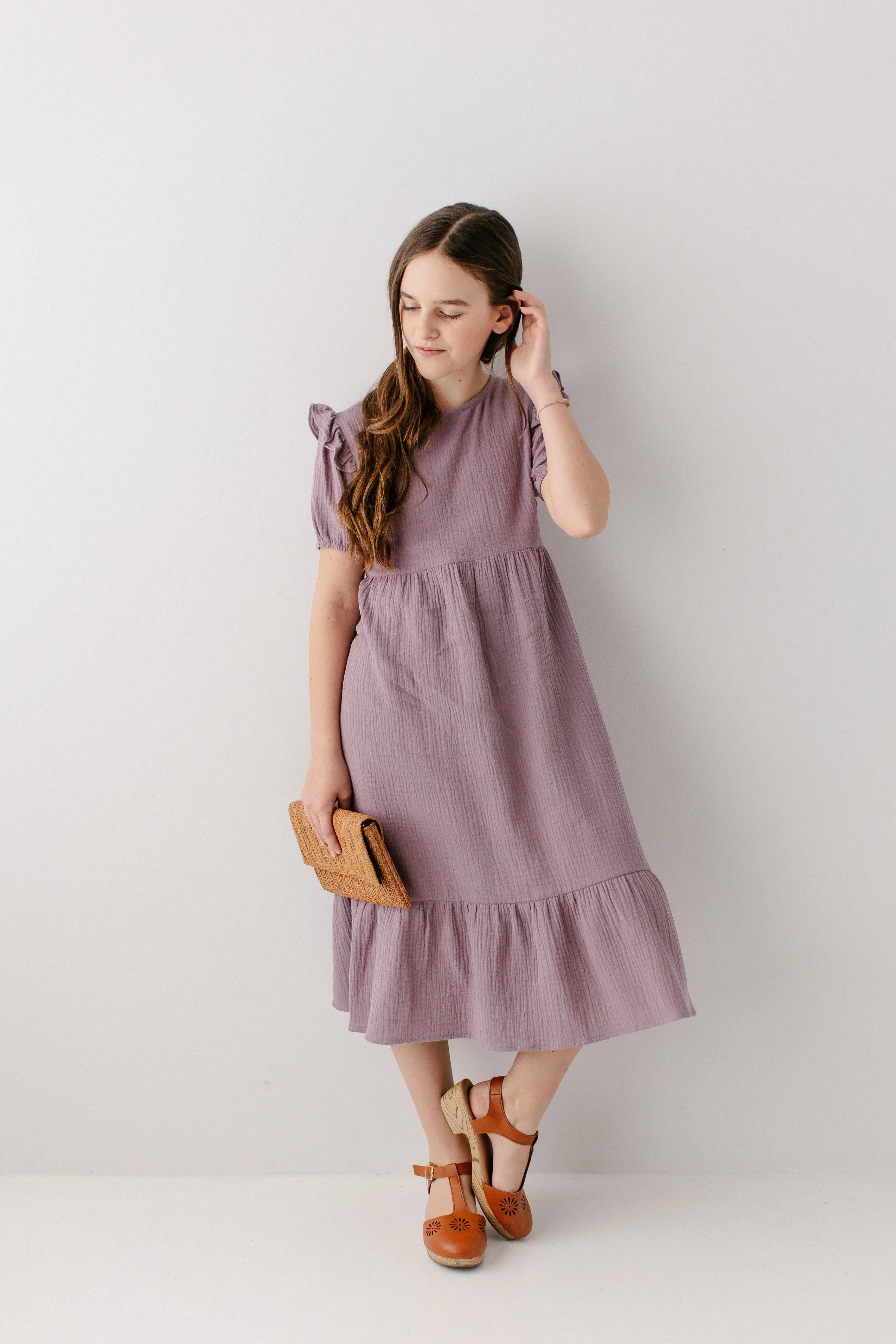 'Evyona' Girl Cotton Gauze Dress