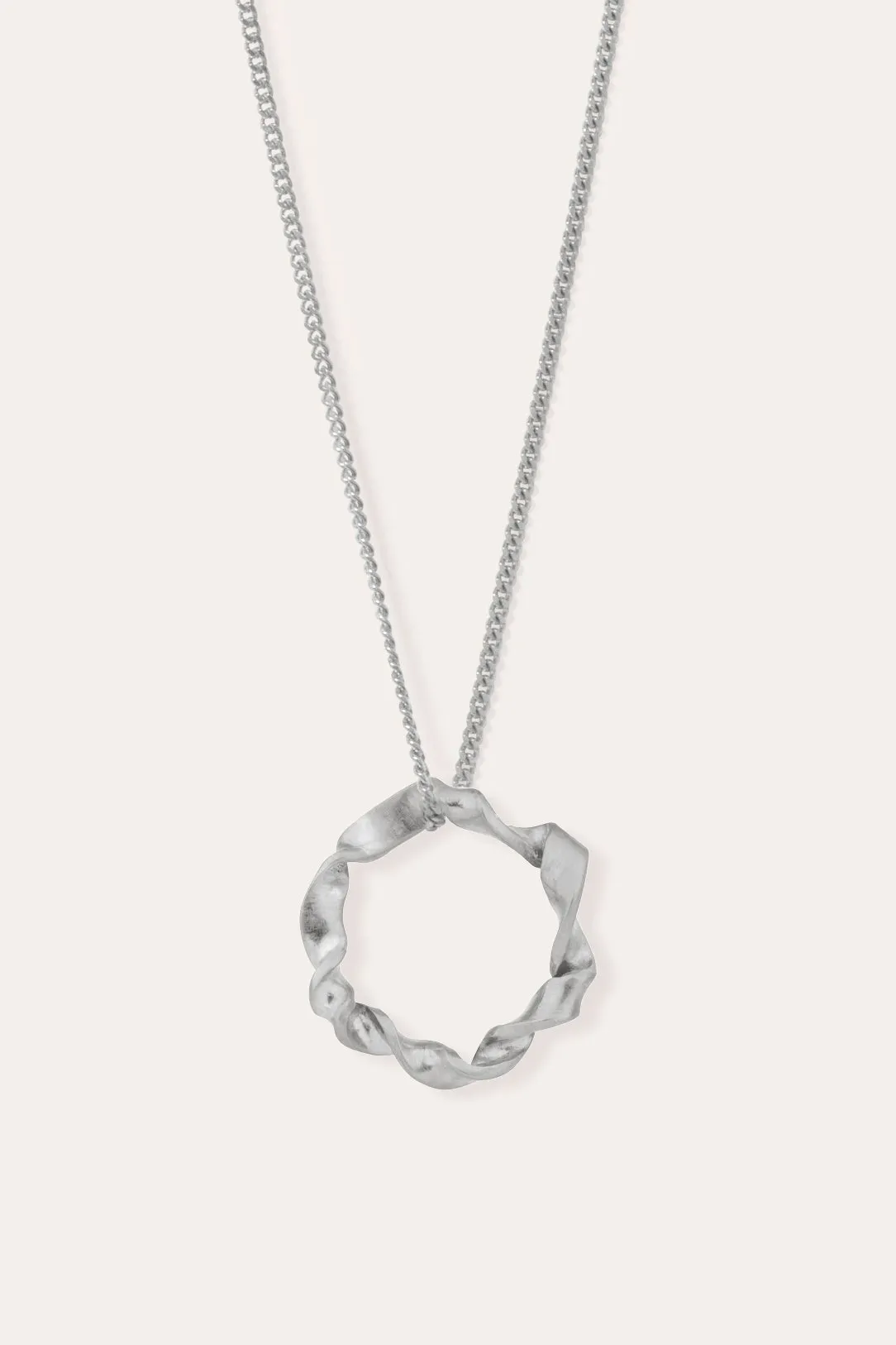 Flux - Platinum Plated Sterling Silver Necklace