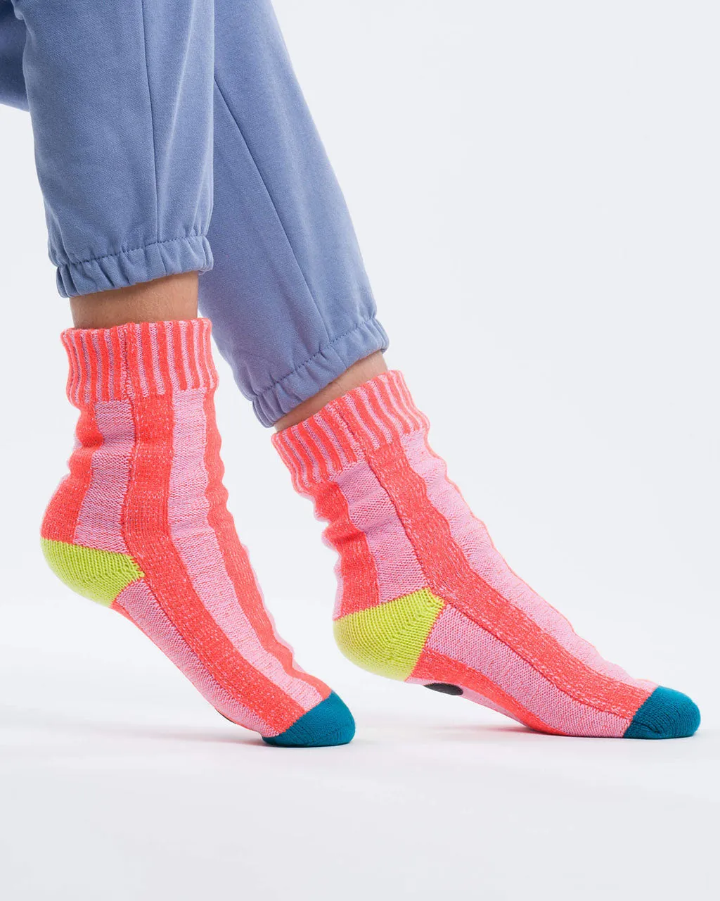 Gym House Socks - Pink   Cobalt