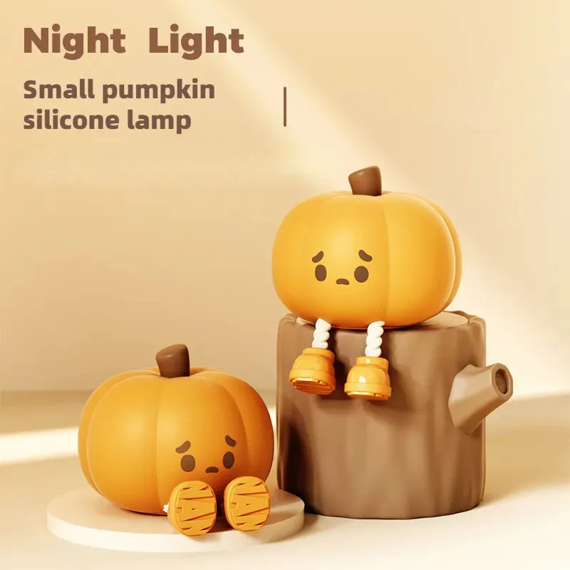 Halloween Pumpkin Night Light - Cute Silicone Lamp