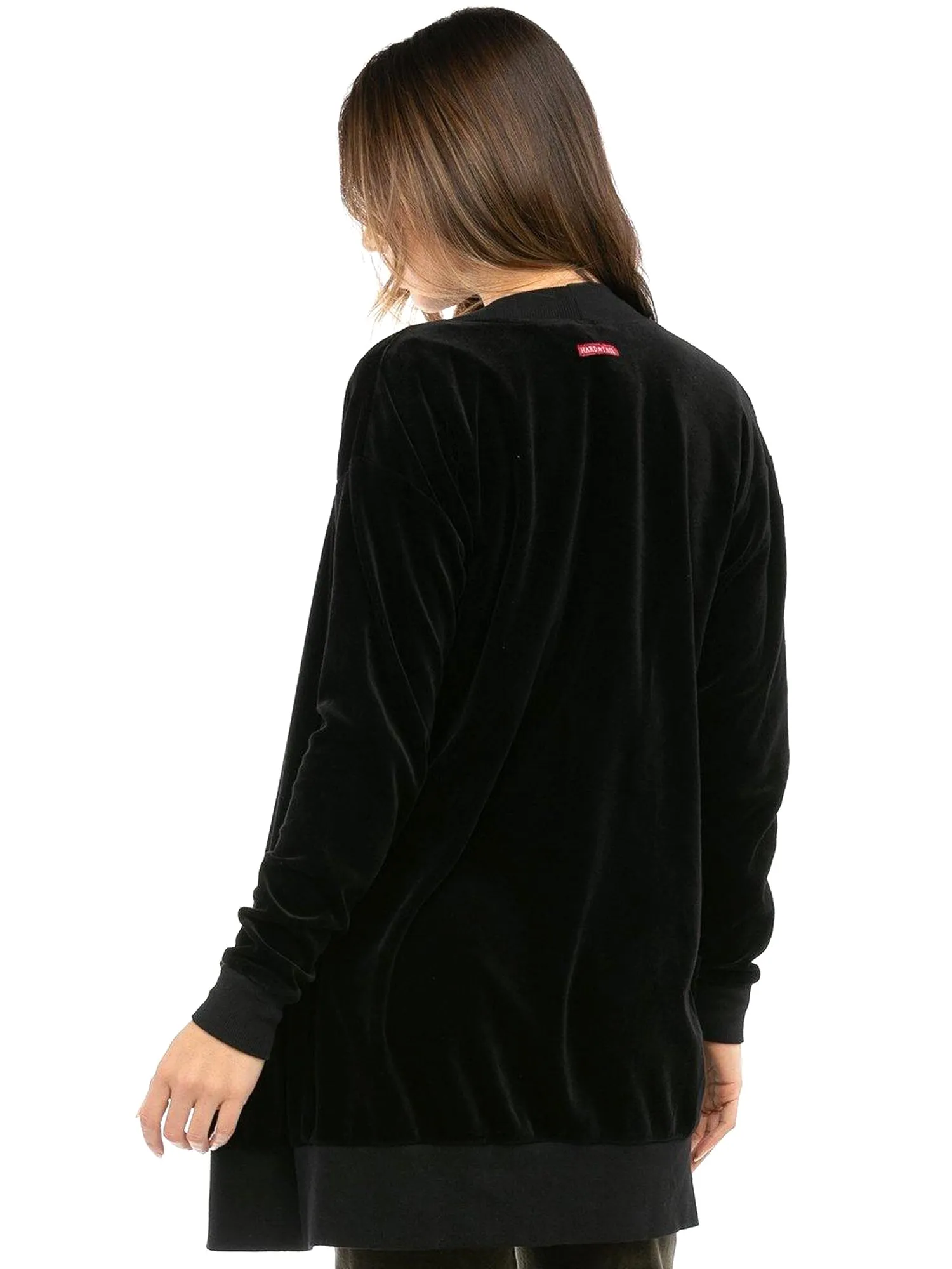 Hard Tail Velour Long Cardigan V-183