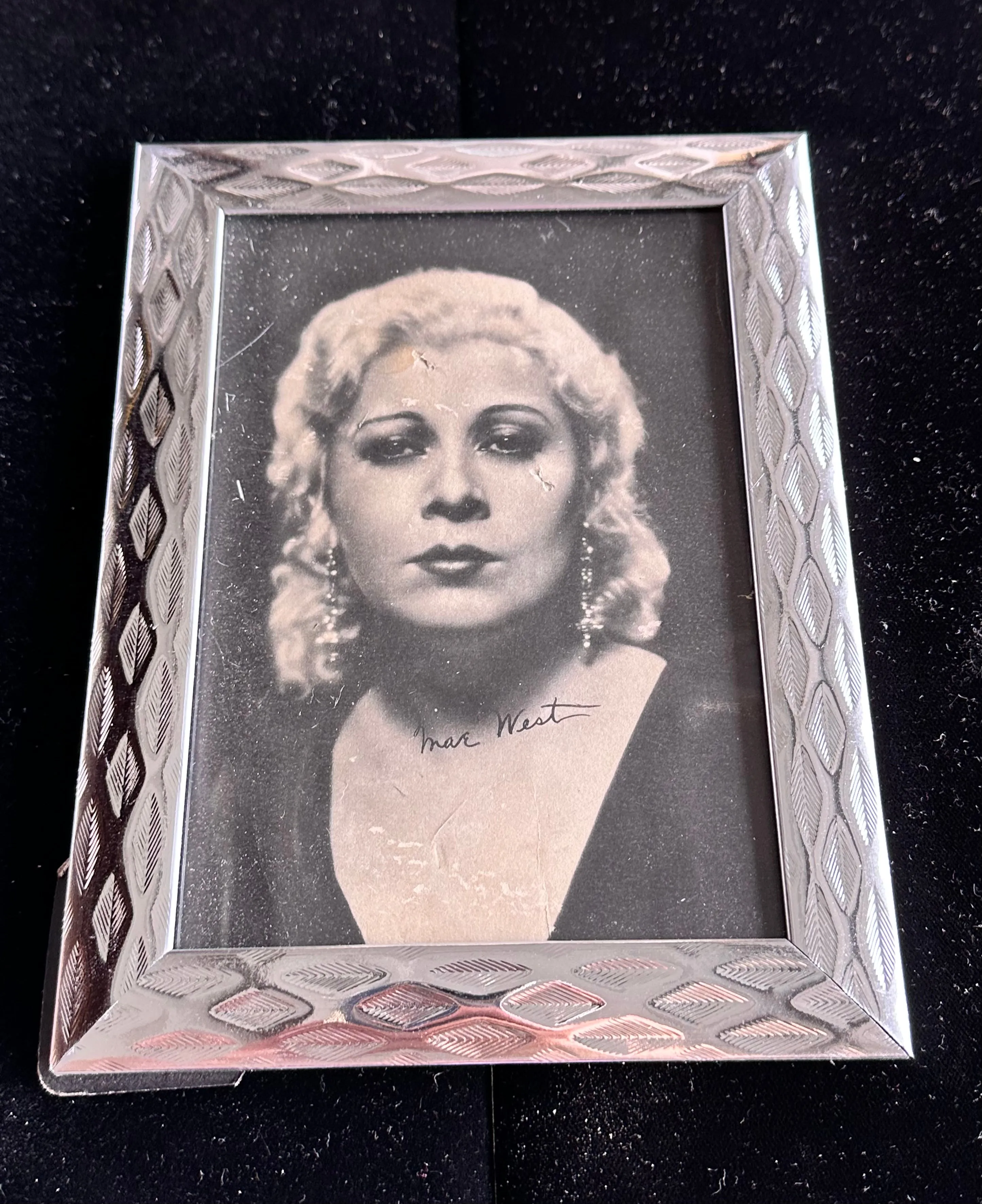 HOLLYWOOD PICTURES™:  Mae West Signed Framed Picture