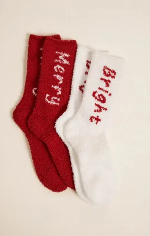 Merry & Bright Sock Pack of 2