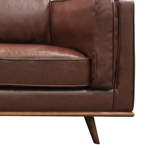 Modern Faux Leather Armchair, Wooden Frame, Comfy Foam, 1 Seater