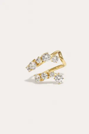 Myth - Zirconia and Gold Vermeil Ring