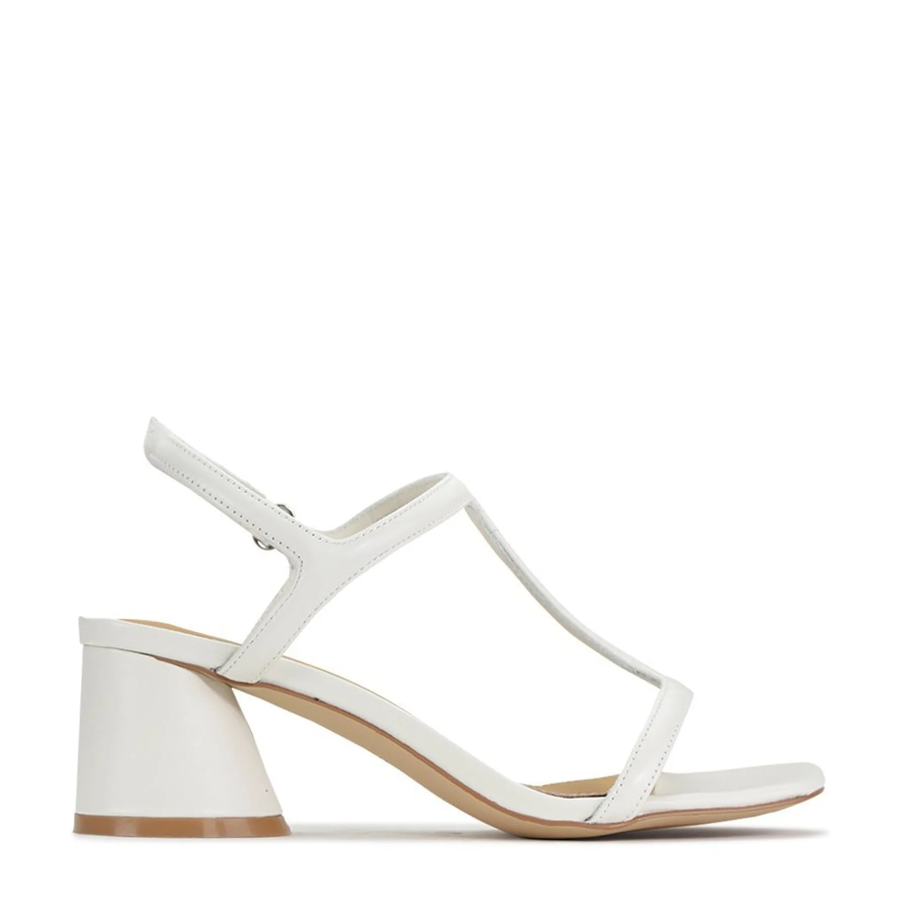 PETRAS LEATHER HEEL ARCHIVE SANDAL