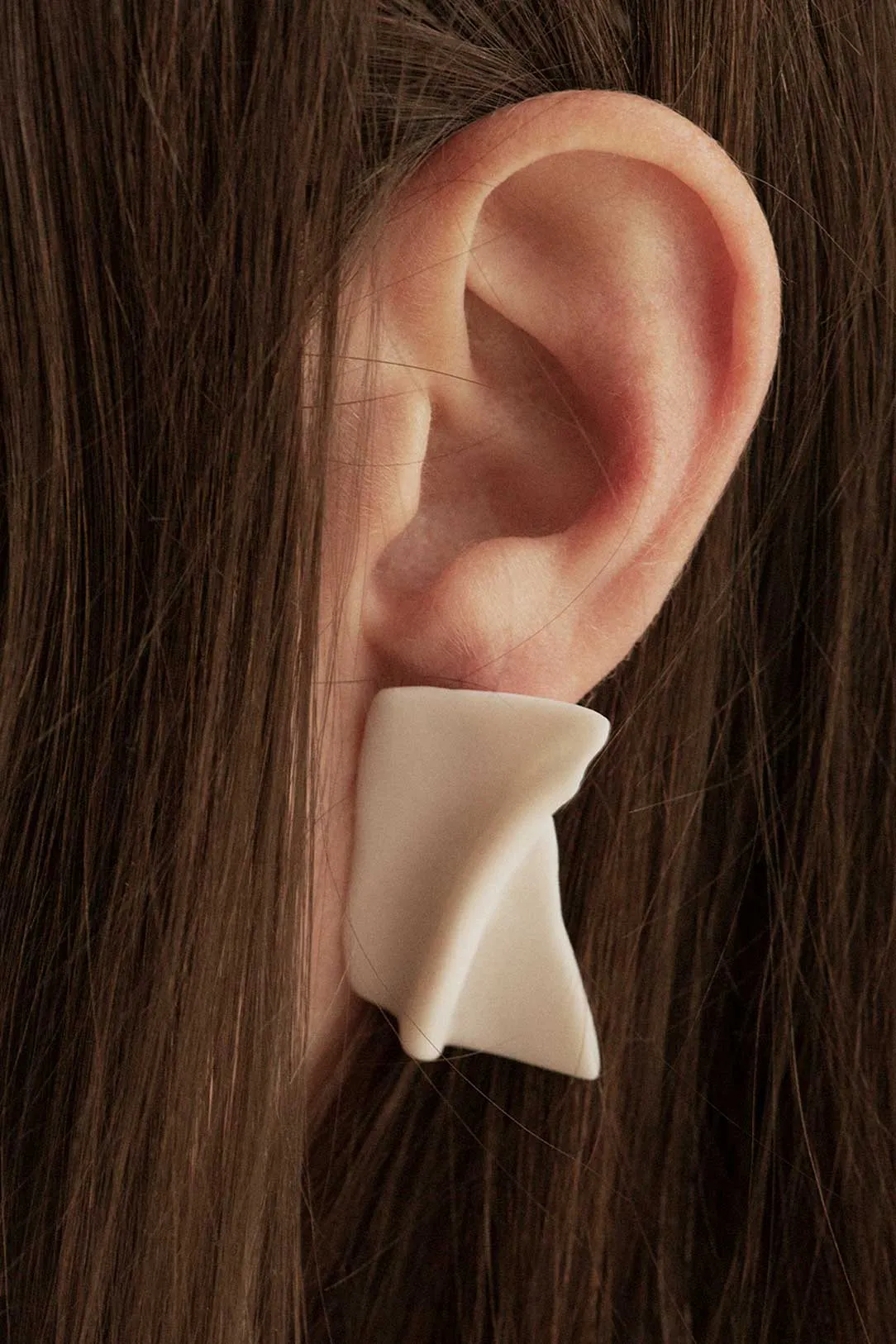 Pleat - Ceramic Earrings