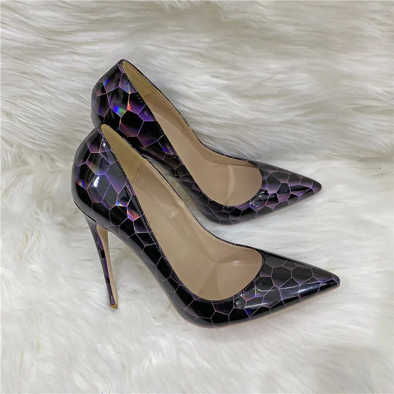 Pre Order:  Stone Pattern Shallow Cut Stilettos