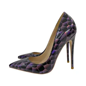 Pre Order:  Stone Pattern Shallow Cut Stilettos