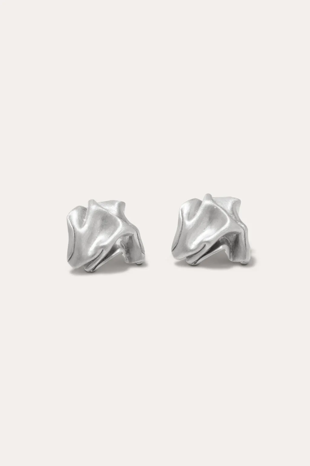 "Notsobig" Groundswell - Platinum Plated Earrings