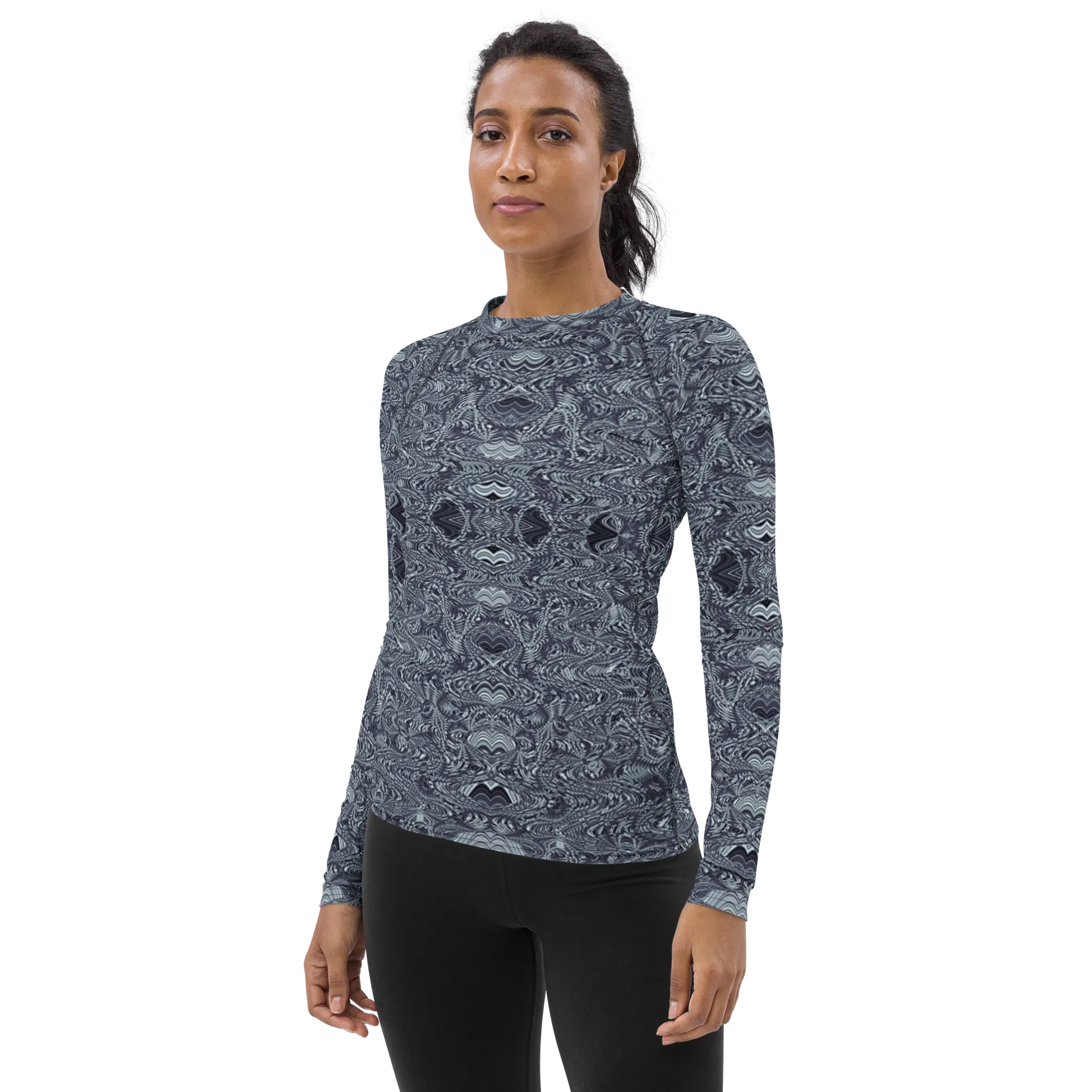 Recursia Alchemical Vision I Women's Rash Guard In Blue