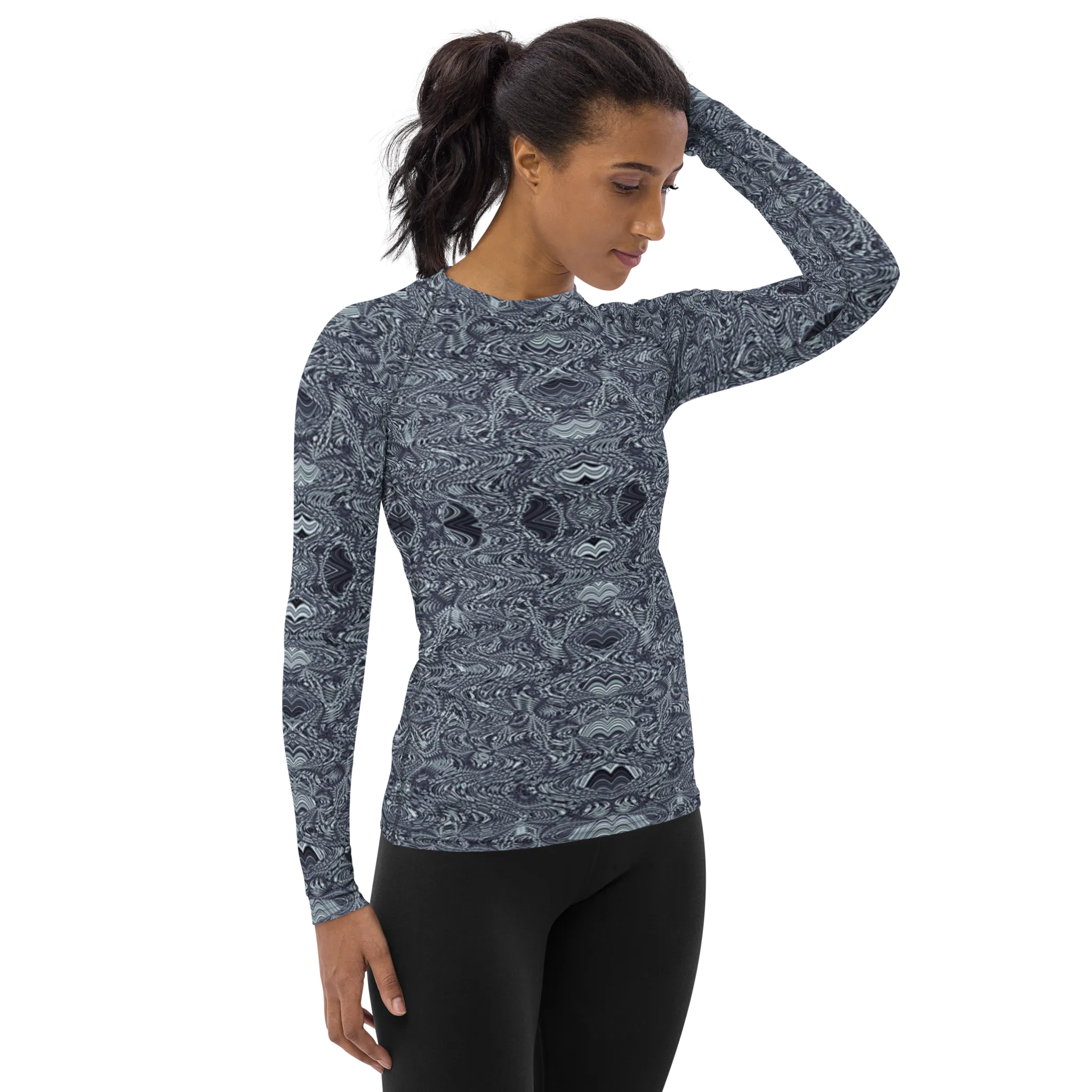 Recursia Alchemical Vision I Women's Rash Guard In Blue