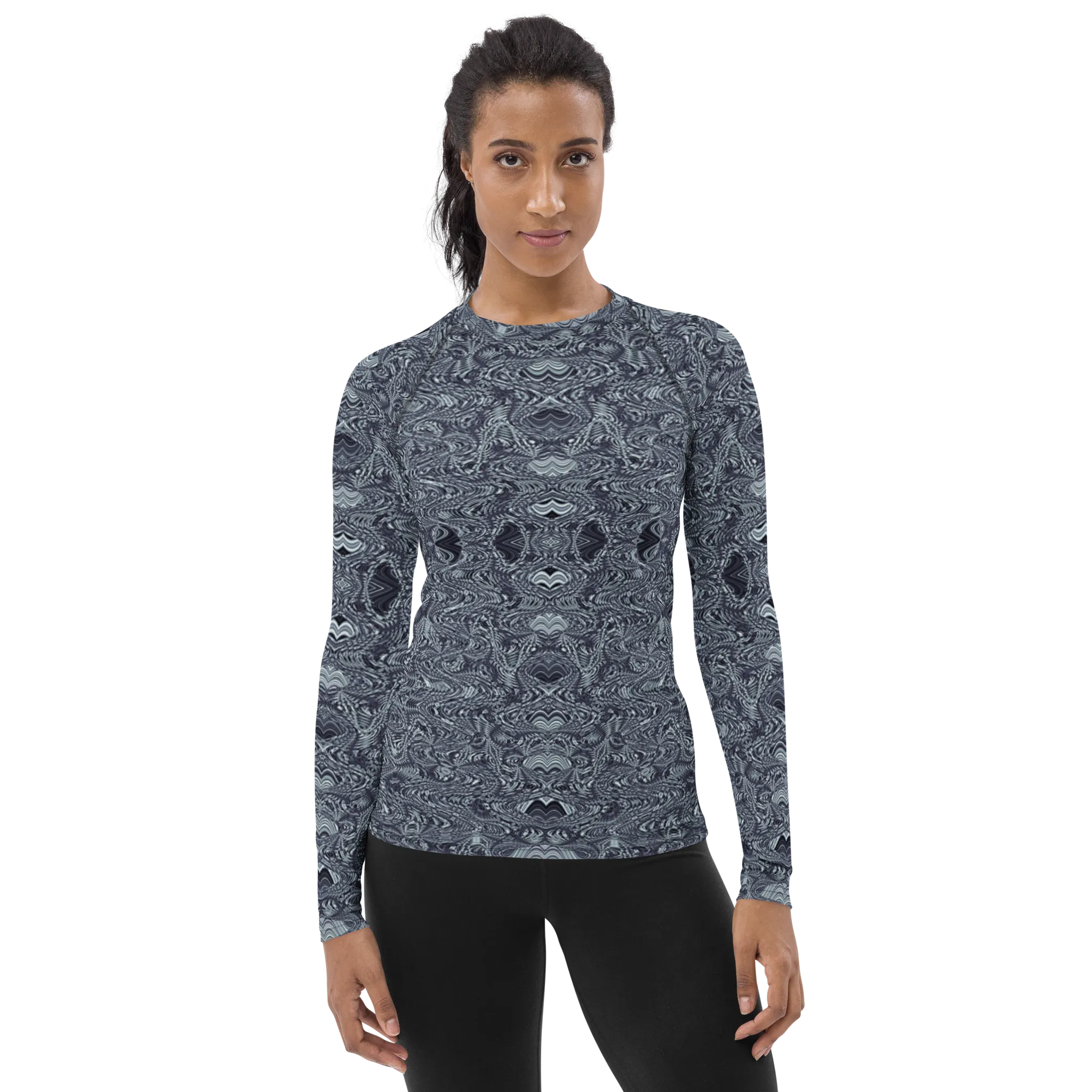 Recursia Alchemical Vision I Women's Rash Guard In Blue