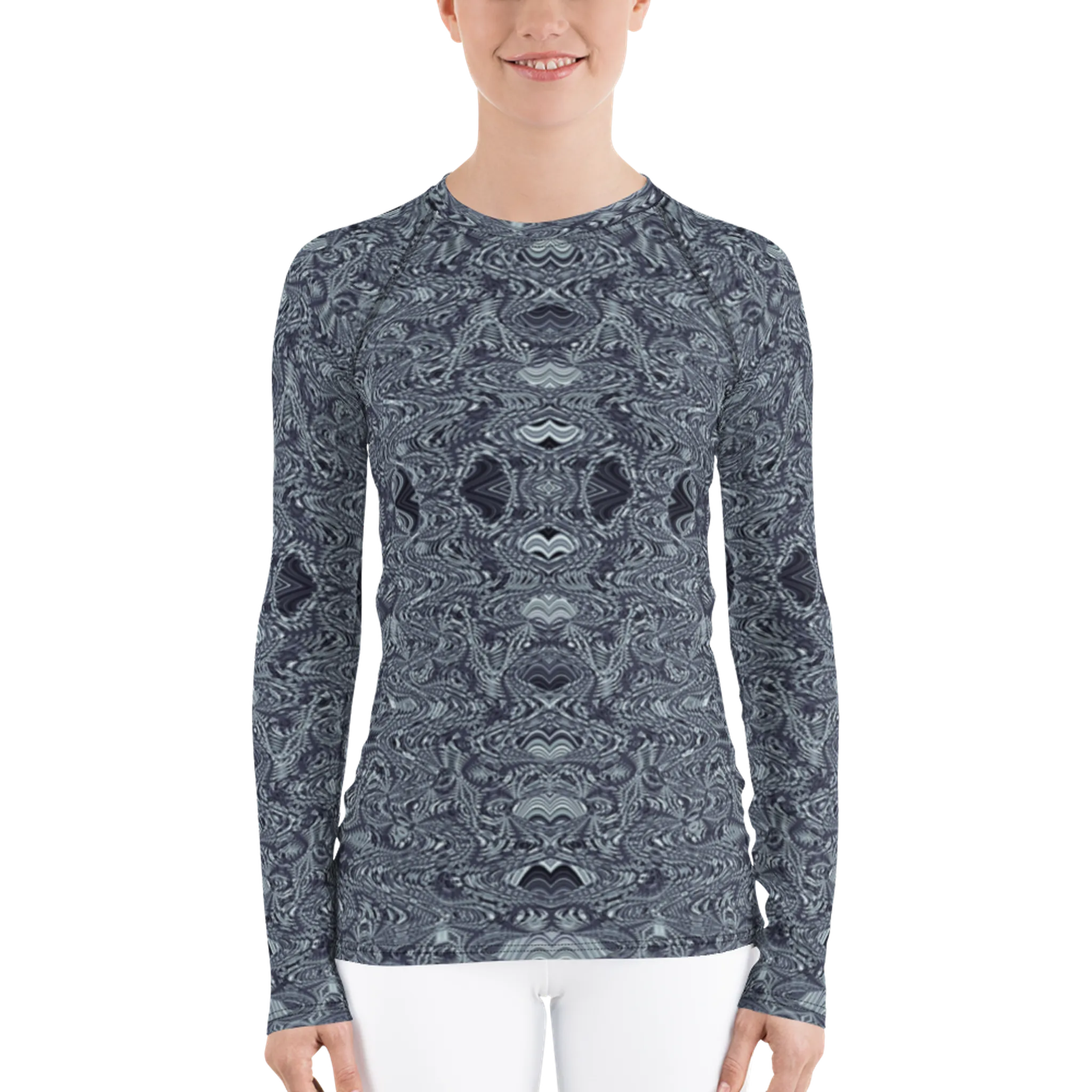 Recursia Alchemical Vision I Women's Rash Guard In Blue