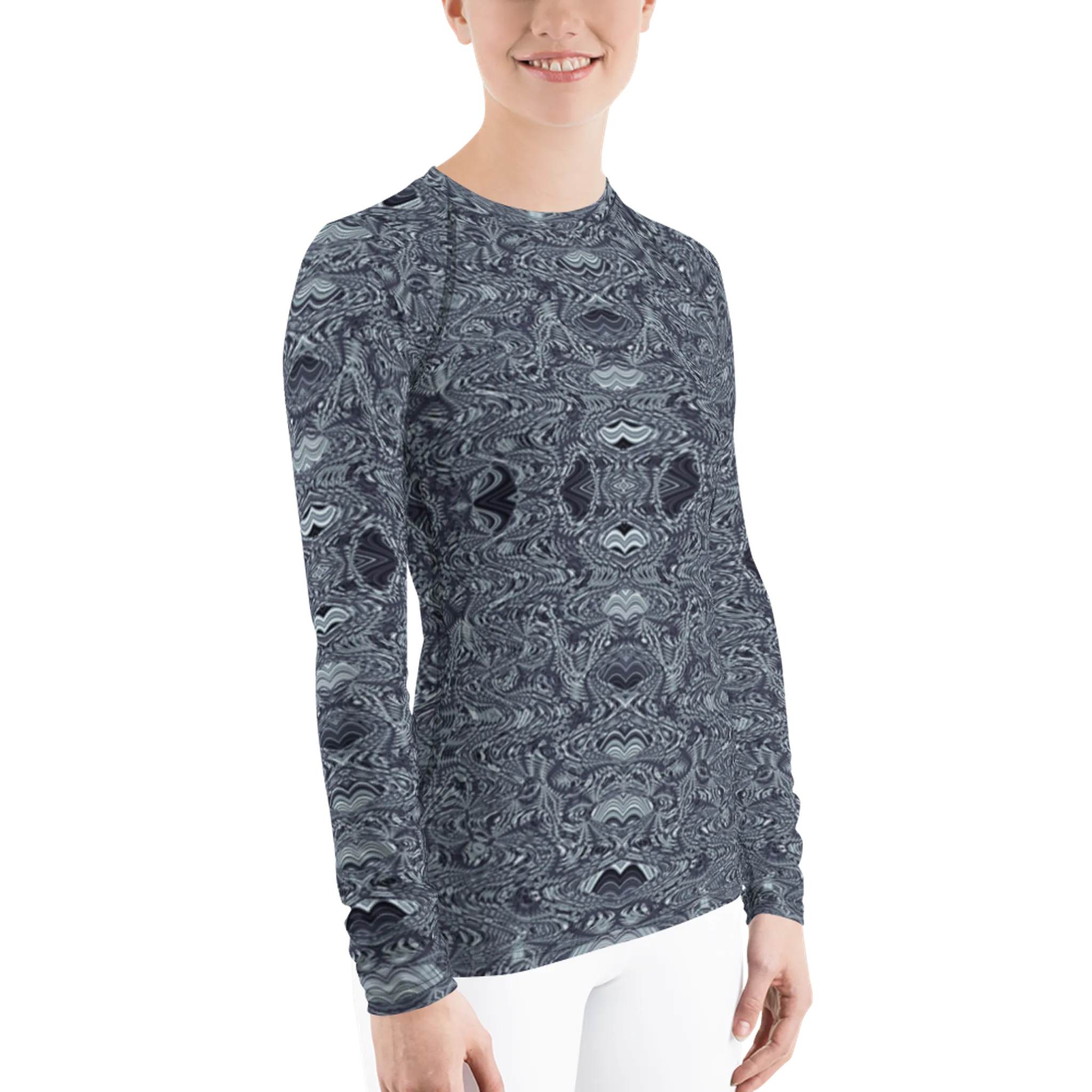 Recursia Alchemical Vision I Women's Rash Guard In Blue