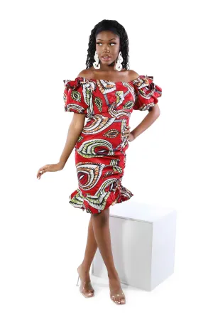 Sibia African Print Dress