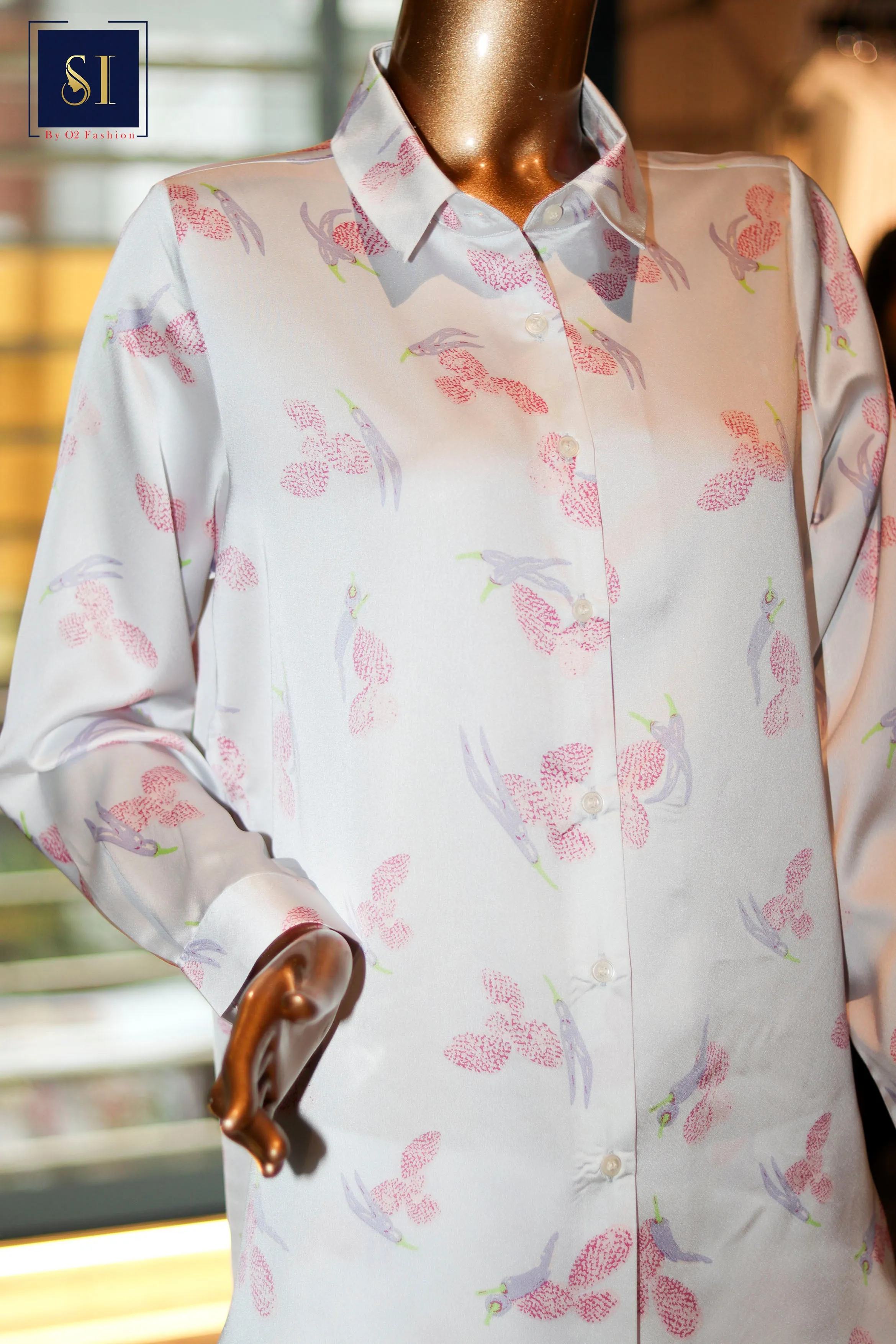 Silky Soft Floral Terrace Shirt And Pant Set