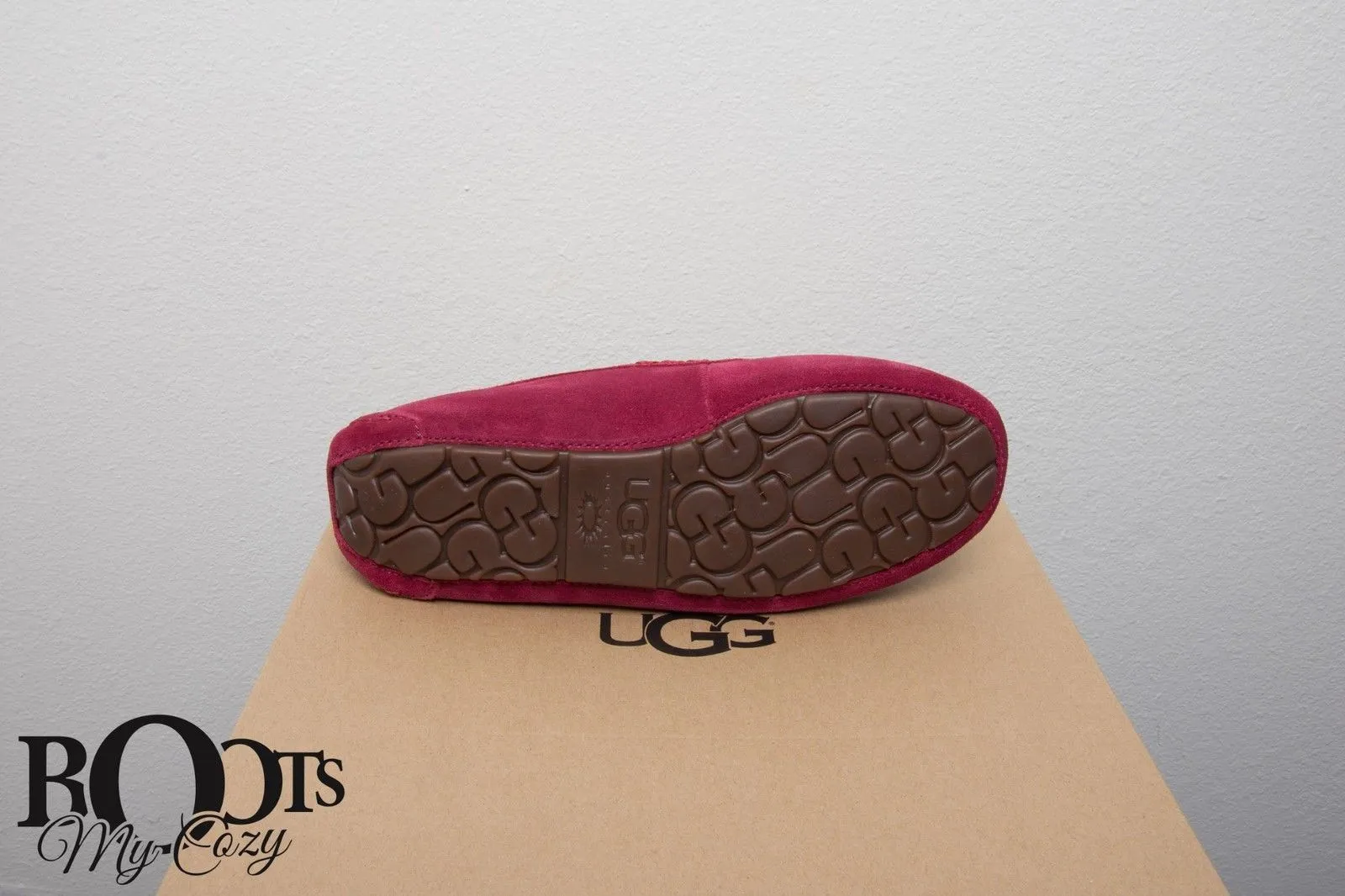 UGG Ansley Crystal Diamond Oxblood Red Slippers