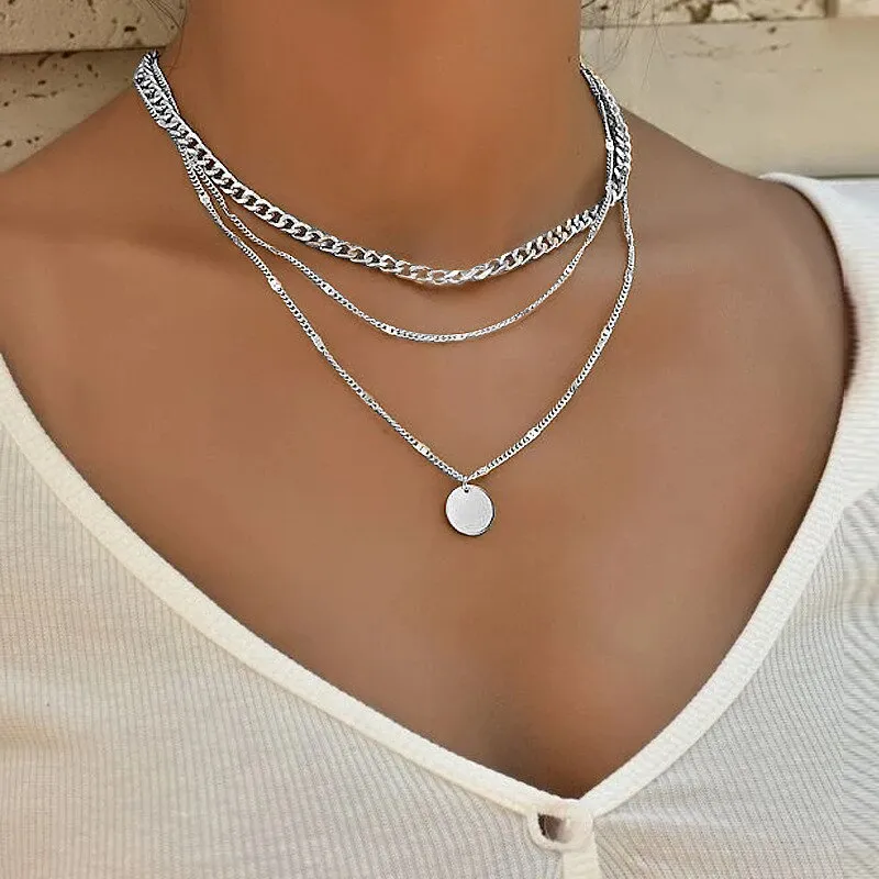 Vintage Pearl Charm Layered Necklace Women's Jewelry Layered Accessories for Girls Clothing Aesthetic Gifts Fashion Pendant