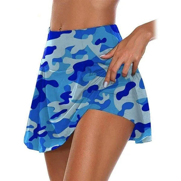 Women's Fashion Camouflage Print Athletic Skirt