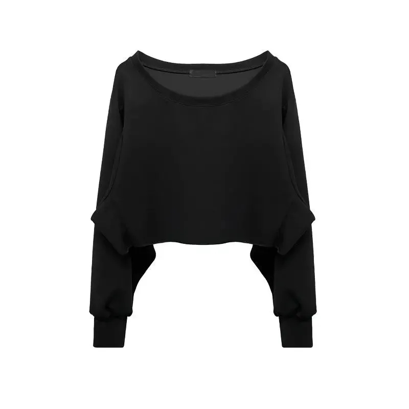 Women's Fashion Round Neck Workout Sweatshirt for Summer