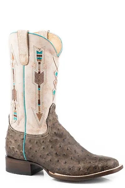 Women's Roper Faux Ostrich Arrow Feather Boot