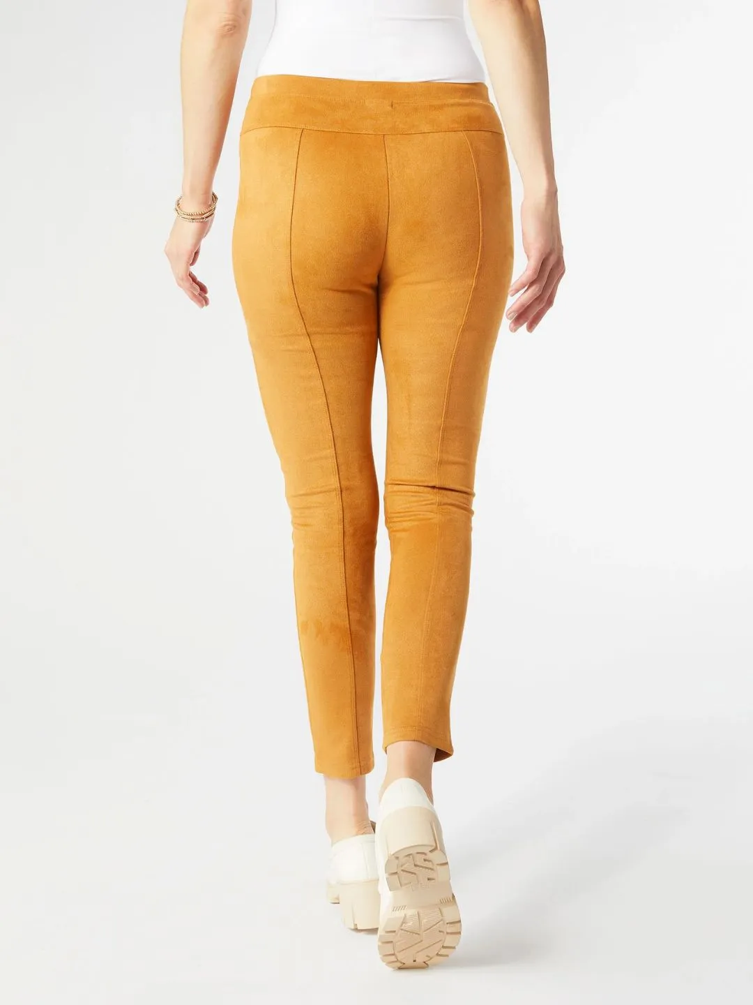 Zella Faux Suede Leggings - Camel